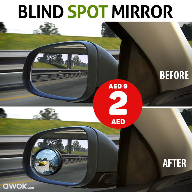 Blind Spot mirror For Cars and Bike (Pack of 2)