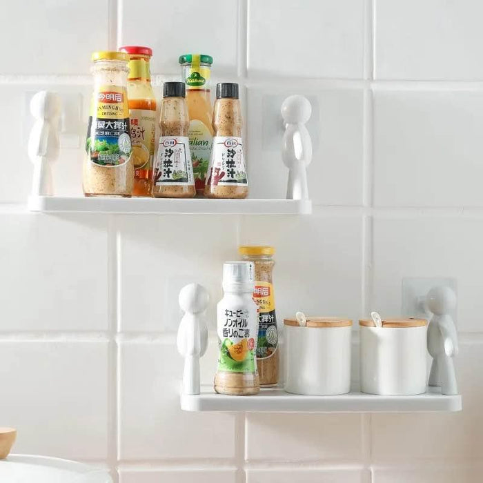 White Doll Shelf Storage Rack Wall Hanging