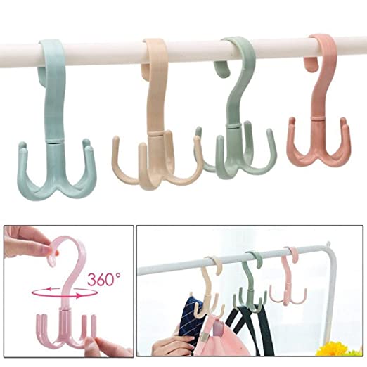 ROTATABLE 4 CLAW MULTIPURPOSE HANGER HOOK