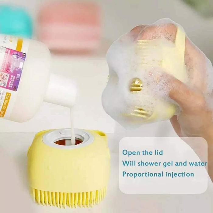 Soft Silicone Bath Brush With Hooks