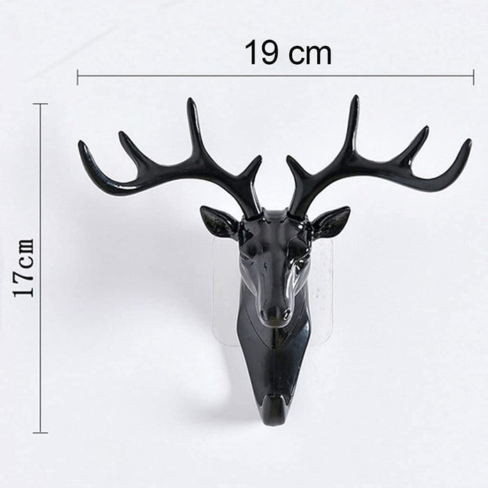 Self Adhesive Deer Head Hanging Hook For Key, Hanger Bag