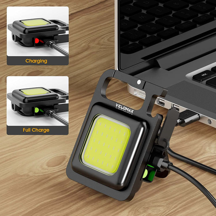 LED Magnetic Keychain Light + Bottle Opener