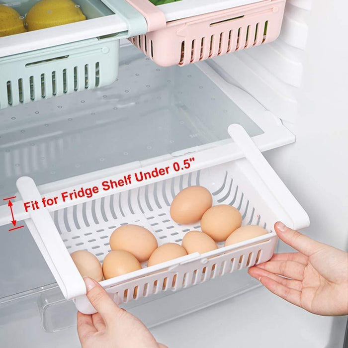 Expandable Adjustable Fridge Storage Basket