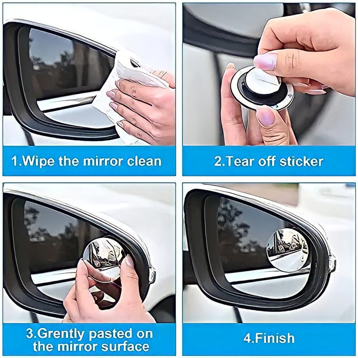 Blind Spot mirror For Cars and Bike (Pack of 2)