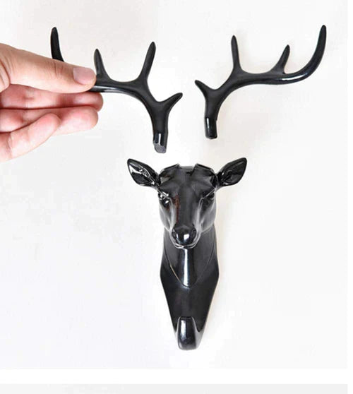 Self Adhesive Deer Head Hanging Hook For Key, Hanger Bag