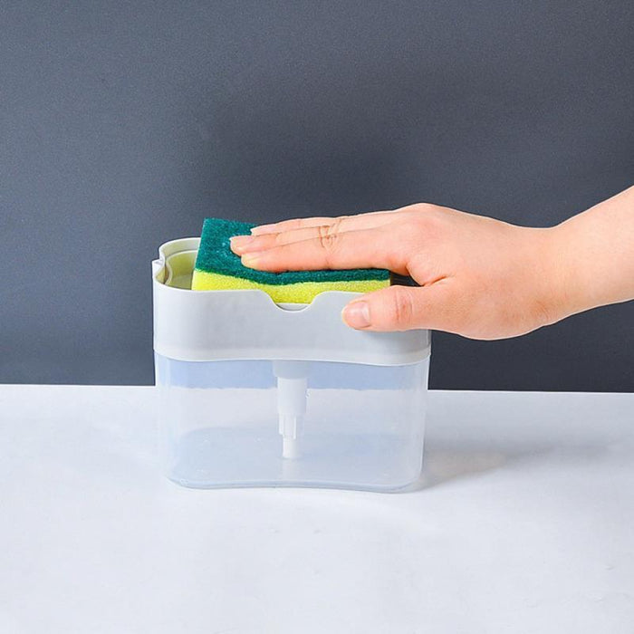 Soap Dispenser with sponge Caddy